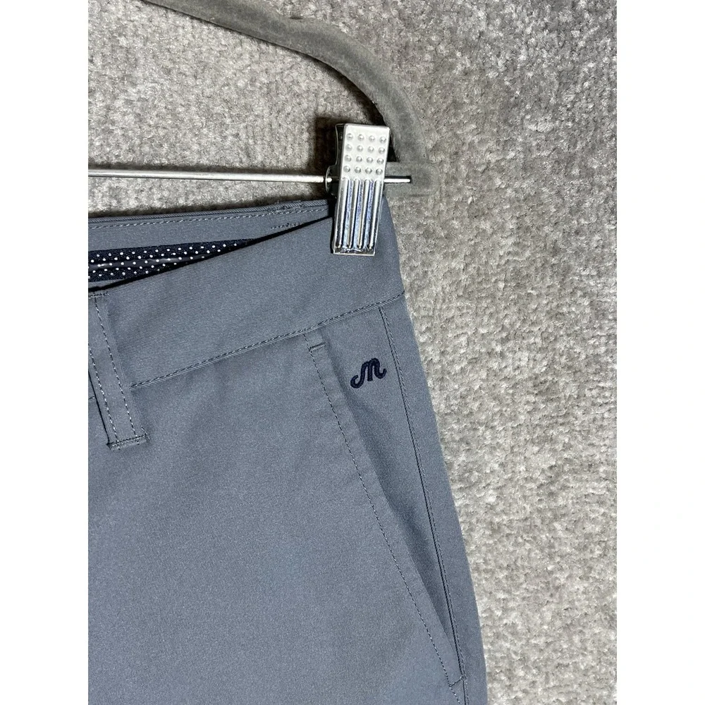 Bonobos Maide Slim Performance Golf Pants Mens Size 30x32 Gray Pockets Preppy